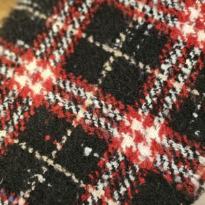 Plaid weave close up