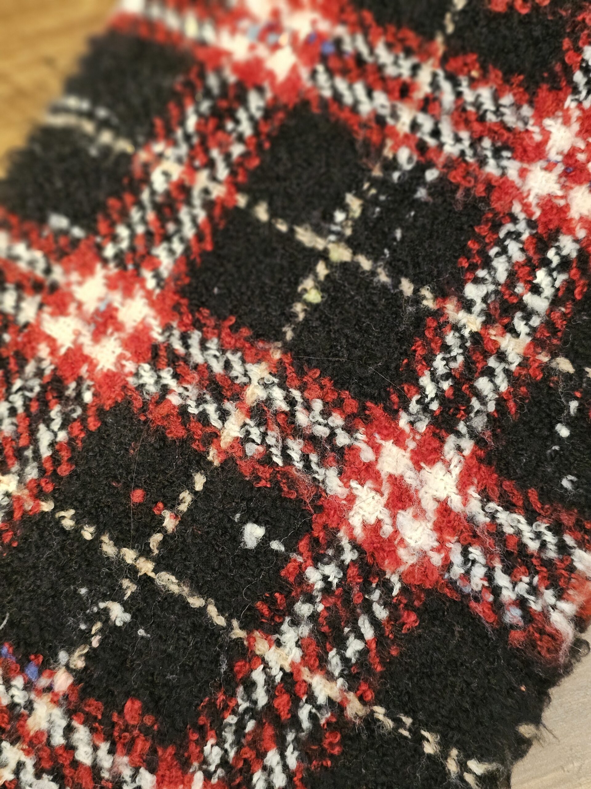 Plaid weave close up