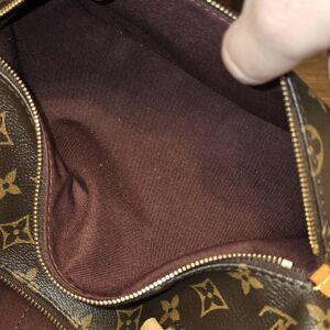 Zip top opened