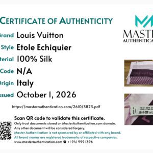 Louis Vuitton Étole Échiquier Silk Stole purple - Image 9