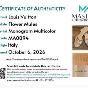 Master Authentication certificate for the Flower Mules, code MA0094